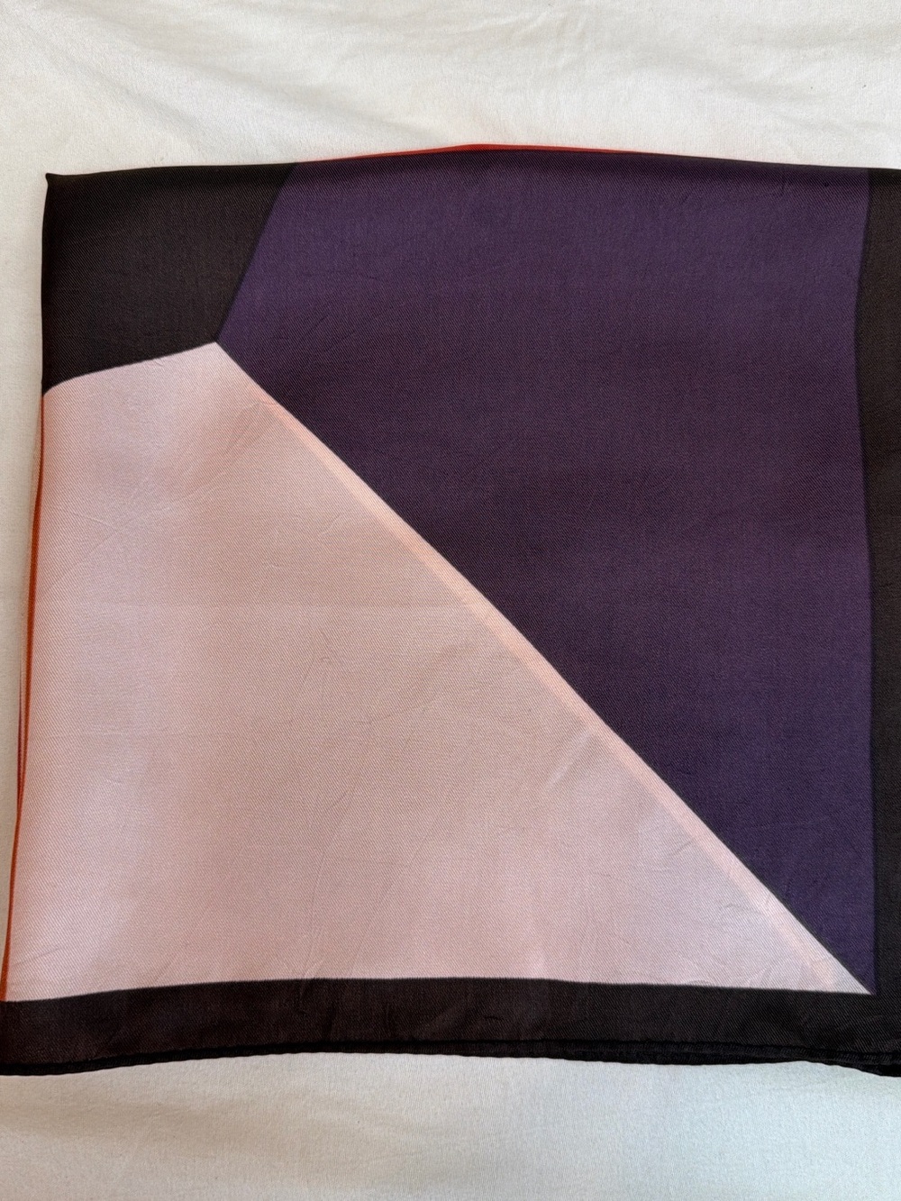 Geometric Color Block Square Scarf 19” x 19”